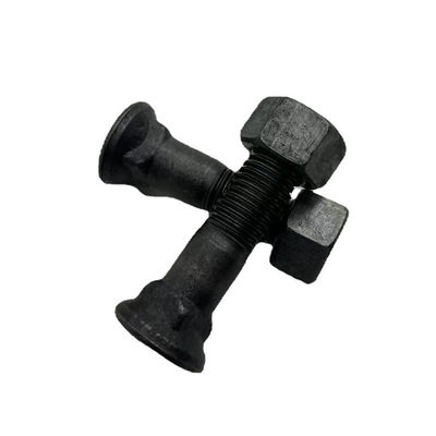 Couleur 12,9 de Track Parts Black d'excavatrice de boulons de voie de bouteur d'ODM d'OEM