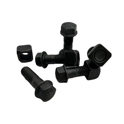 Excavatrice Track Bolts Grade de personnalisation 8 boulons principaux plats de charrue