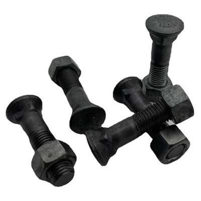 Couleur 12,9 de Track Parts Black d'excavatrice de boulons de voie de bouteur d'ODM d'OEM